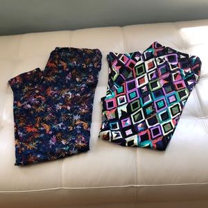 Two pairs of Lularoe leggings sz TC2